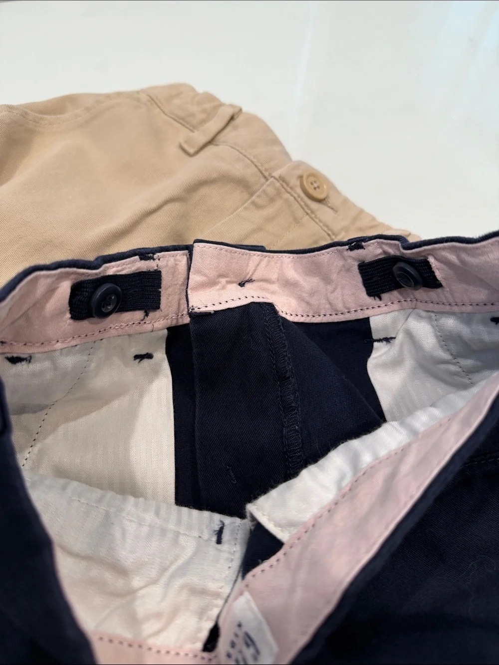 Lot of 2 GAP GIRLS Navy and Khaki Shorts Set- size 12 SLIM